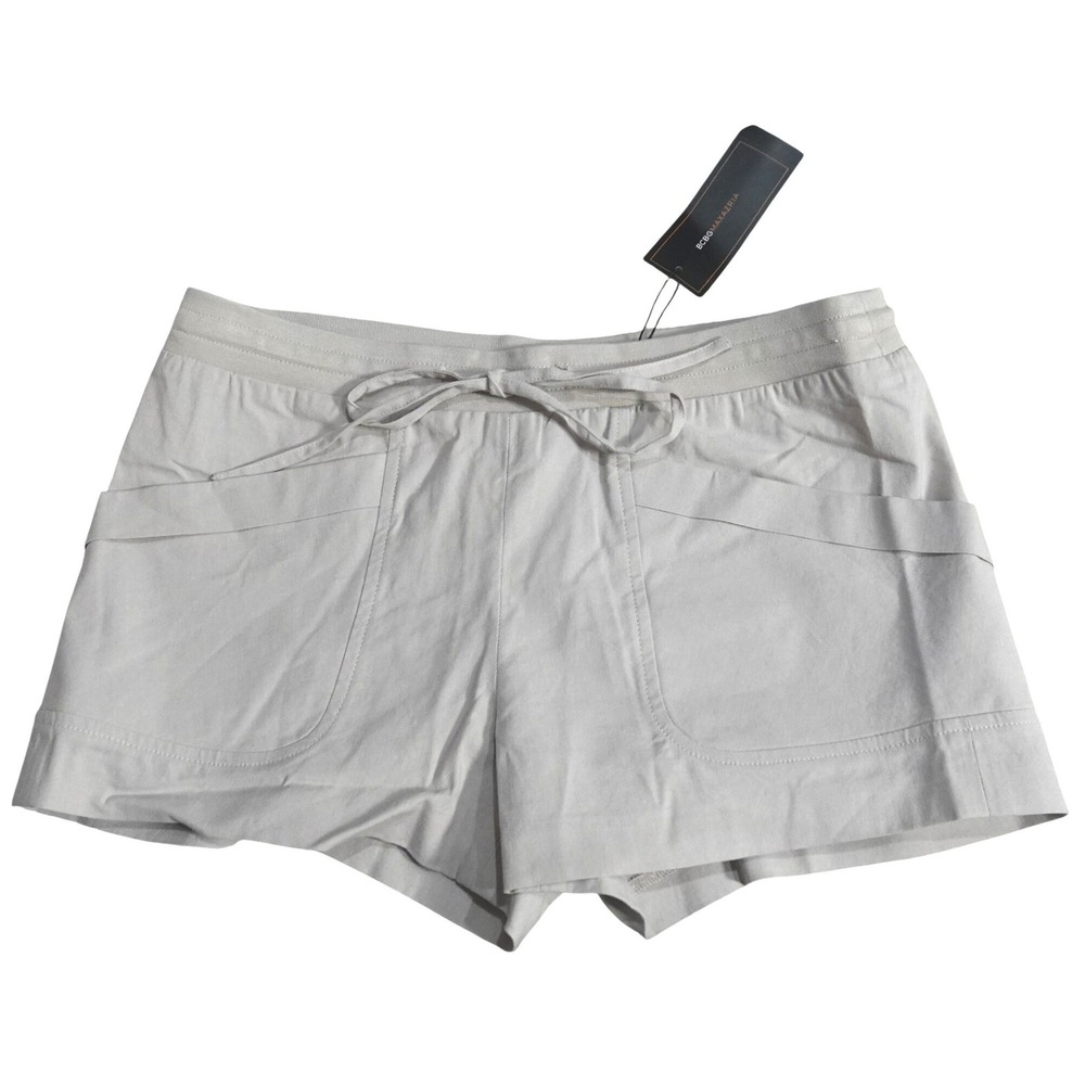BCBGMAXAZRIA Womens XS Beige Drawstring Shorts NWT Casual Resort Lounge